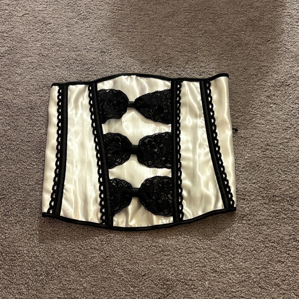 Black and White Corset